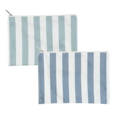 NECESER PLASTICO RAYAS VERDE